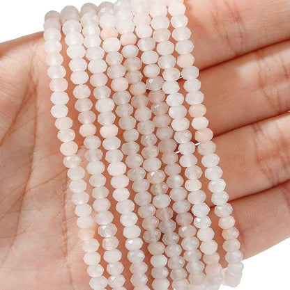 Natural Pink Aventurine Beads 4x2mm 120pcs Faceted Rondelle Loose Semi Gemstone - Image 3
