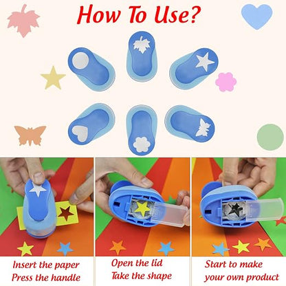 Set 6 Craft Hole Punch 1-inch, Craft Punchers - Image 5