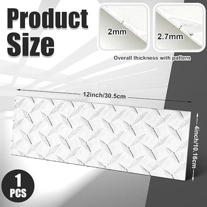1pcs Diamond Plate Sheet Metal Heavy Duty Tread Aluminum Sheet Diamond Tread - Image 2