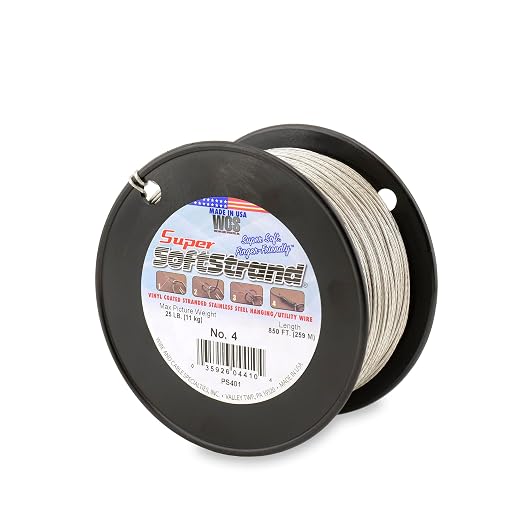 Super Softstrand, Vinyl-Coated Stranded Stainless Steel Picture Wrapping Wire by WCS