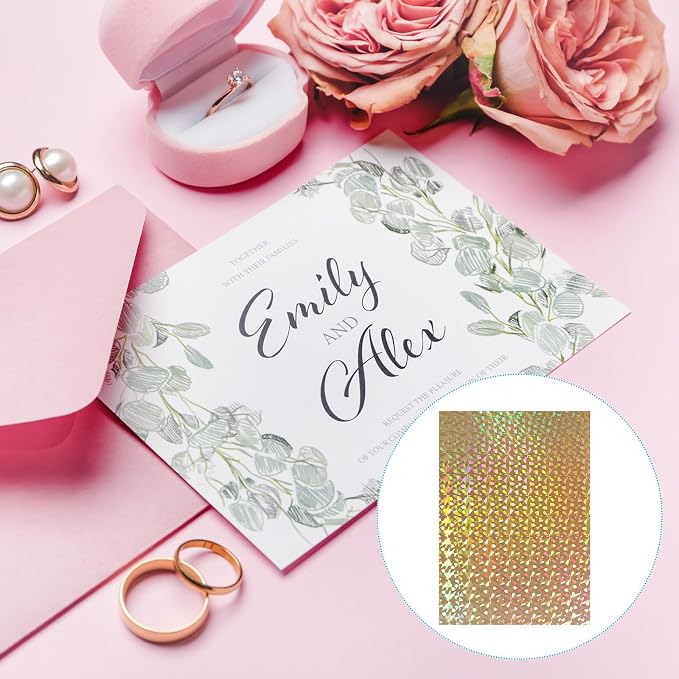 PATIKIL 11.7x8.3" Hot Stamping Foil Paper Sheet, 20 Sheets A4 Heat Transfer Hot - Image 4