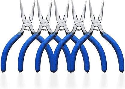 KAIHAOWIN Mini Needle Nose Pliers 5"-5 Pack KAIHAOWIN Small Long Nose Pliers by KAIHAOPRODUCTSCATOLOG