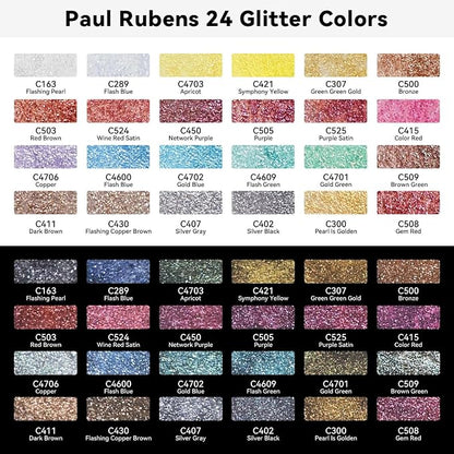 Paul Rubens Professional Metallic Watercolor Paints Set, Pearl Paint, Portable - Image 6