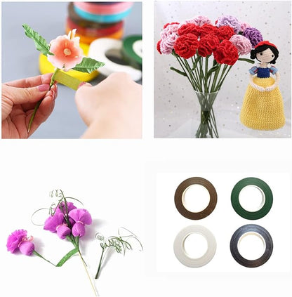 Transun Moo 4 Rolls 1/2 Inch Floral Tapes Florist Wraps - Image 7