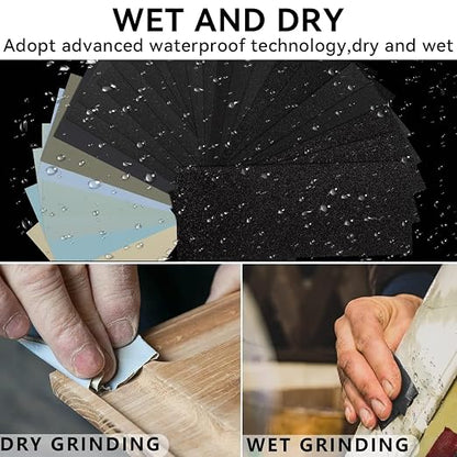 25-Piece Fine Sandpaper Set 1000/2000/3000/5000/7000 Grit Wet Dry Sandpaper - Image 4