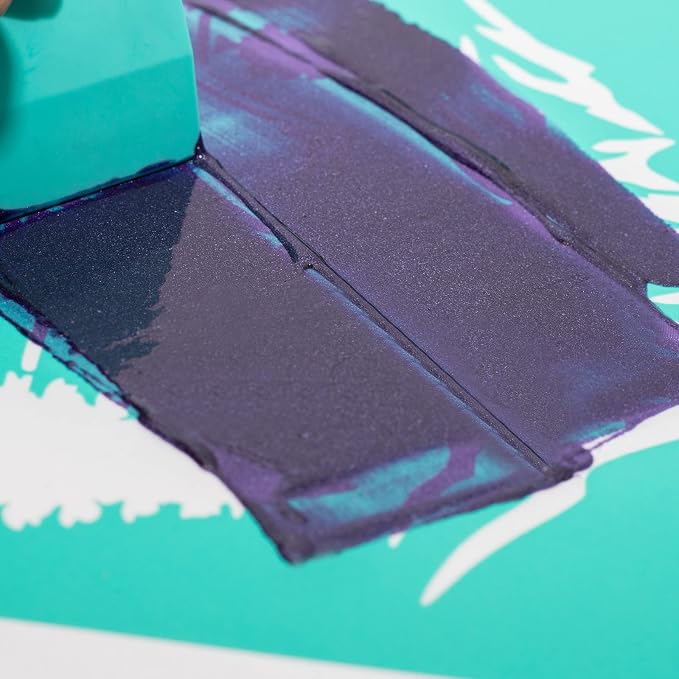 Shimmer Metallic Acrylic Paint Purple Metallic Chalk Paste 1.7oz/50ml, DIY - Image 6