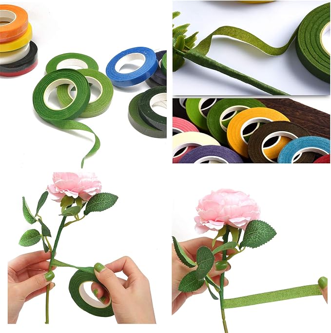 Transun Moo 4 Rolls 1/2 Inch Floral Tapes Florist Wraps - Image 6