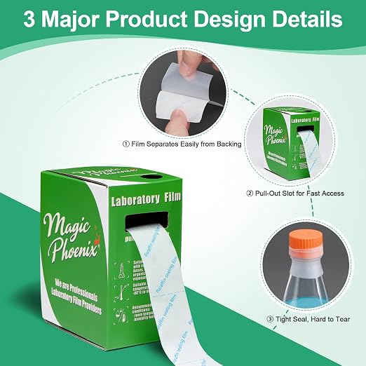 BM-PSF-992 Laboratory Film, Lab Sealing Film, Plastic Film, 1.2” x 591” - Image 4