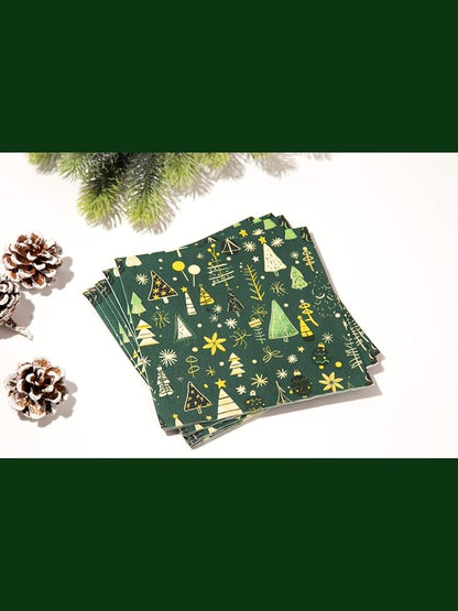 Premium Designer Paper Napkins, 3-Ply 6.5 x 6.5-inches Fold Disposable - Image 8