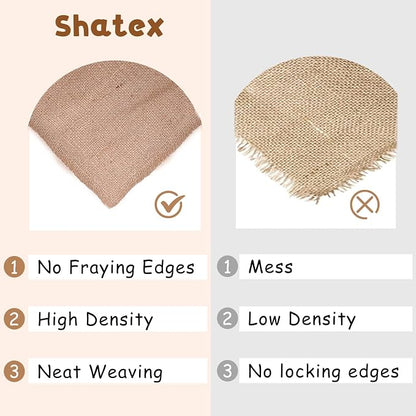 Shatex Natural Burlap Roll, 36inch x 30ft High Density Burlap Fabric - Image 3