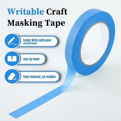 Premium Blue Masking Tape, Painters Tape, DIY Paper Arts & Crafts, Spraying - Image 7
