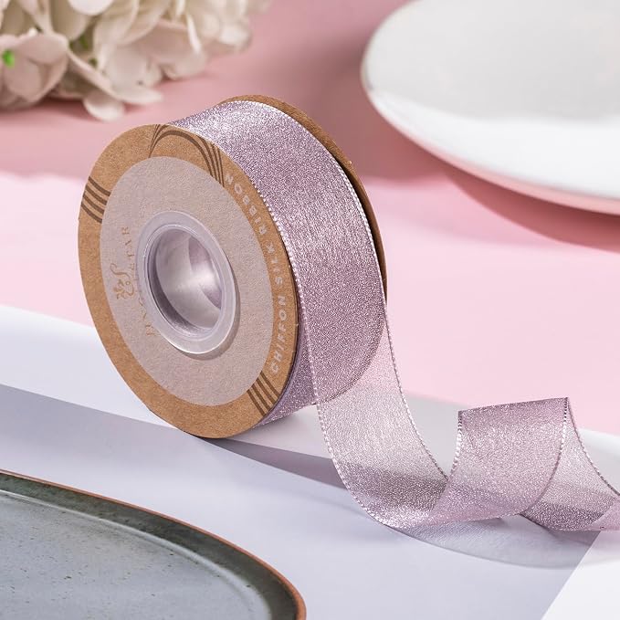 1 Inch Wide Sheer Chiffon Ribbon - Image 3