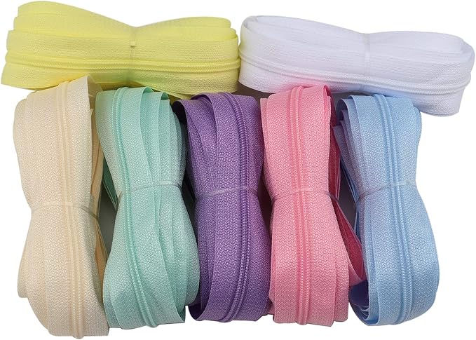 Zippers by The Yard for Sewing, DOITEM 2.8 mm Zippers 22.4 m Nylon Endless Zip - Image 4