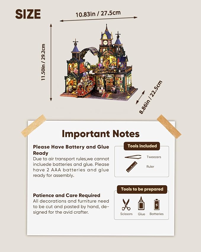 DIY Miniature House Kit, DIY Dollhouse Kit - Image 5
