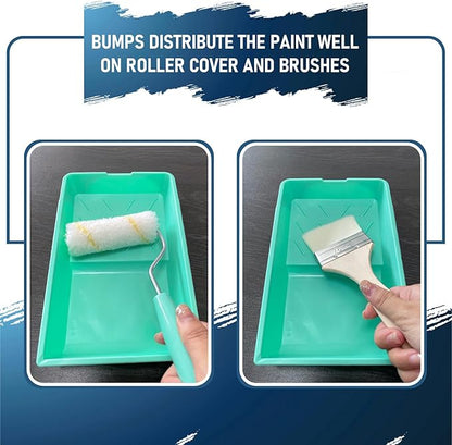 4 Inch Paint Tray, 25 Pack Plastic Paint Tray Kit, Heavy Duty Paint Roller Tray - Image 6
