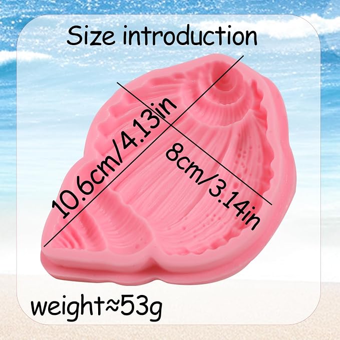 1Pcs Conch Cake Decoration Silicone Mold, Ocean Shell Candy Fondant Molds - Image 6