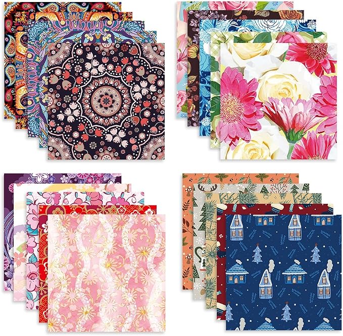 10 Different Packs Full Collection Origami Paper Kit 6 Inch Square Double Sided - Image 4
