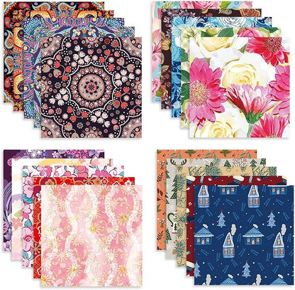 10 Different Packs Full Collection Origami Paper Kit 6 Inch Square Double Sided - Image 4