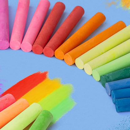 Colored Chalk 36 Colors 50 PCS | Non-Toxic Toddler Chalkboard Chalk - Image 2