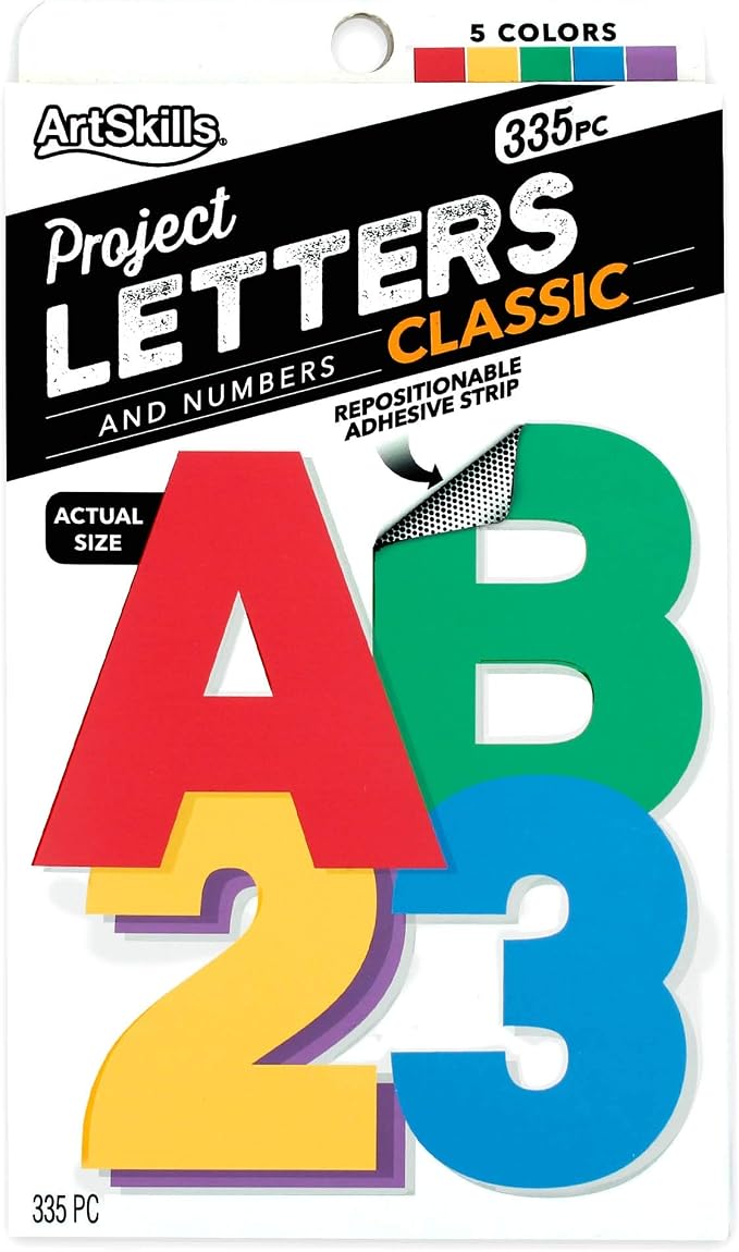 ArtSkills Poster Letters 2.5” Paper Letters by ArtSkills