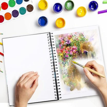 Bianyo Mixed Media Paper Sketchbook, 60 Sheets/Each, 123 LB/200 GSM, - Image 5