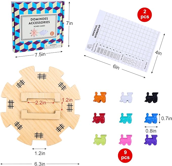 Mexican Train Dominoes Accessories Set - Image 2