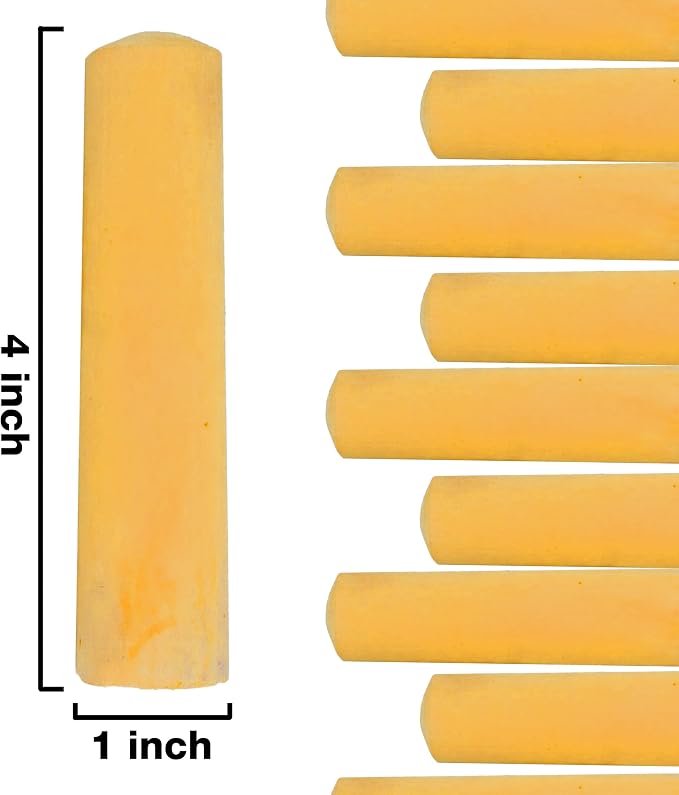 Kid Made Modern 60 Count Pack of Sidewalk Chalk – Yellow - Image 3