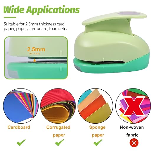 UCEC Circle Punch, 1 5/8 Inch Paper Punch, Circle Hole Punch, Round Shaped - Image 4