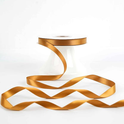 HUIHUANG Copper Satin Ribbon 1/2 inch X 50 Yards Continuous, Bronze - Image 6