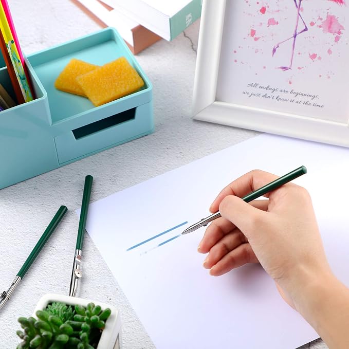 Zonon 6 Pieces Art Ruling Pen 3 Sizes Masking Fluid Pen and 50 x 35 x 5 mm Glue - Image 7