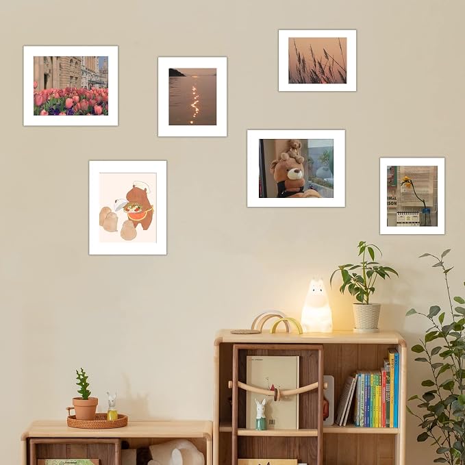 HOTUO 10 Pack Acid Free White Picture Frame Mats, Pre-Cut 11x14 Picture Mats - Image 4
