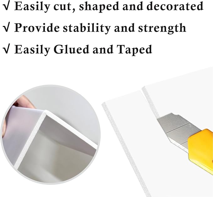 12 Pack Foam Core Board, ZJCEASER 16 x 20 White Poster Board, 3/16" Thickness - Image 4