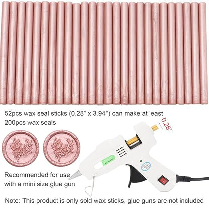 52pcs Rose Gold Wax Sealing Sticks - Image 6