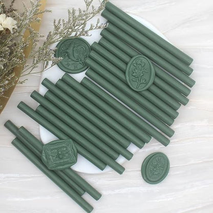 Olive Green Wax Seal Sticks 20pcs, Andotopee Glue Gun Wax Seal Sticks - Image 7