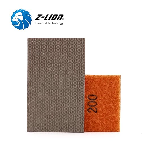 Z-Lion Diamond Abrasive Paper Sheets 200 Grit Diamond Sandpaper Nylon Back - Image 5
