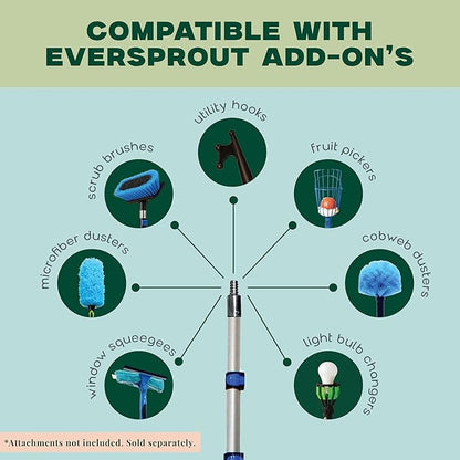 EVERSPROUT Pro Pole, 5-to-12 Foot Heavy Duty Extension Pole, Lightweight - Image 5