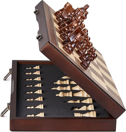AMEROUS 15'' Magnetic Wooden Chess Set by AMEROUS