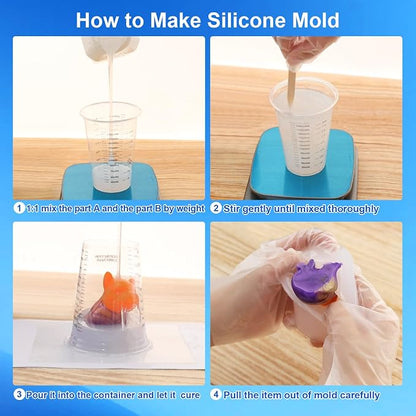 CHANGTIKEJI Silicone Mold Making Kit, 210 OZ Super Elastic Liquid Silicone - Image 5