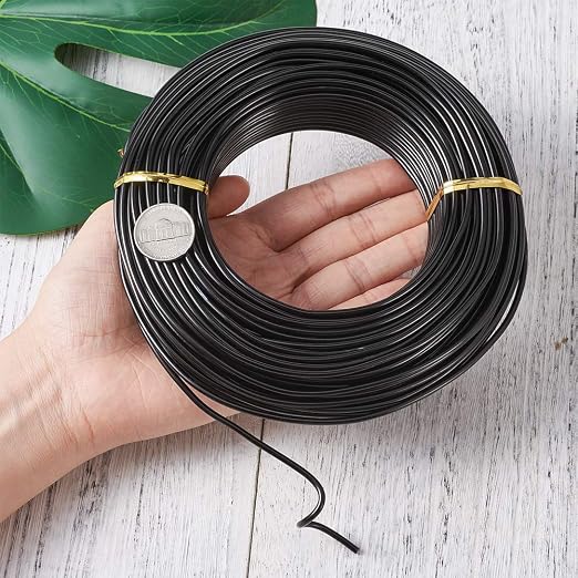 Fashewelry 114 Feet 10 Gauge Aluminum Wire Black Bendable Metal Craft Wire - Image 7