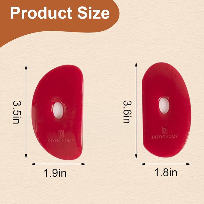 DIYOOHOMY Pottery Ribs for Pottery Tools and Clay Tools, Soft Silicone Ceramic - Image 2