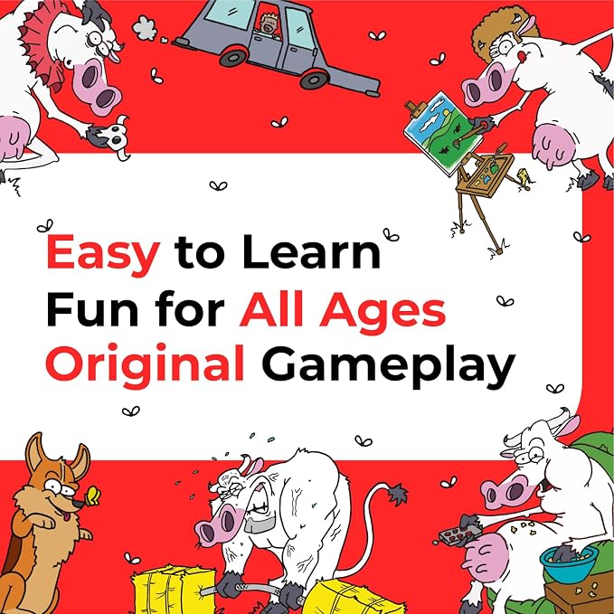 Hey Cow! - Family Card Game for Kids and Adults - Fun Farm-Themed Strategy Game - Image 3