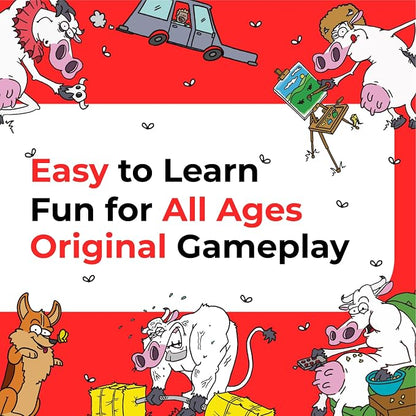 Hey Cow! - Family Card Game for Kids and Adults - Fun Farm-Themed Strategy Game - Image 3
