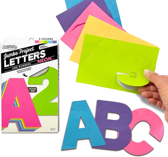 ArtSkills Poster Letters 4” Paper Letters by ArtSkills