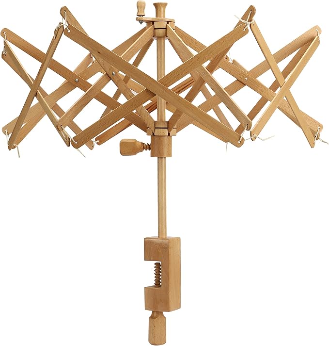 Beechwood Umbrella Swift Yarn Winder | 24" Extra-Large Wooden Ball Winder - Image 6