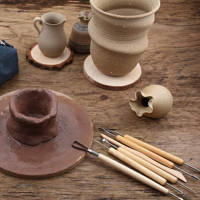 Meuxan 40PCS Pottery Tool Set Clay Sculpting Modeling Tools - Image 7