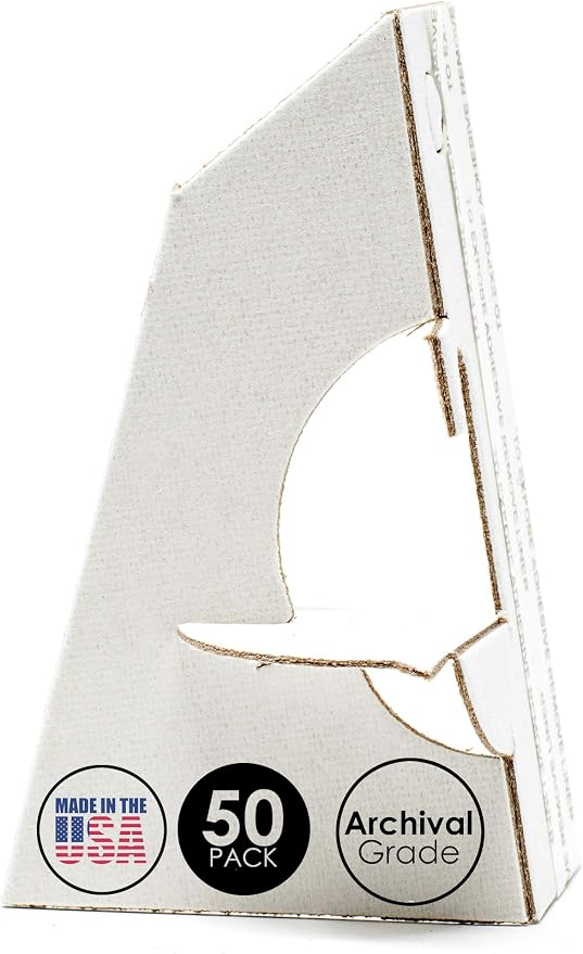 Golden State Art, 3 Inch Self Stick Easel Back, Cardboard Stand, Single Wing by GoldenStateArt