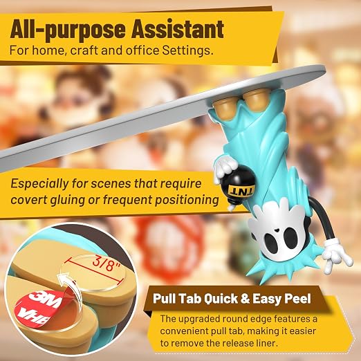 180 Pcs Removable Mounting Putty, Strong Double Sided Glue Adhesive Dots Clear - Image 2
