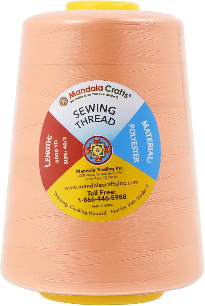 Mandala Crafts 4 Pack of Serger Threads Cones Spools - Image 4