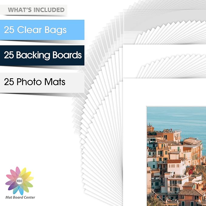 Mat Board Center, 16x20 for 11x14 White Picture Mat Sets - Image 3