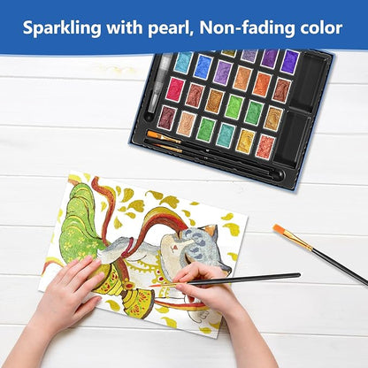 3ml Glitter Watercolor Paint Set - Image 4